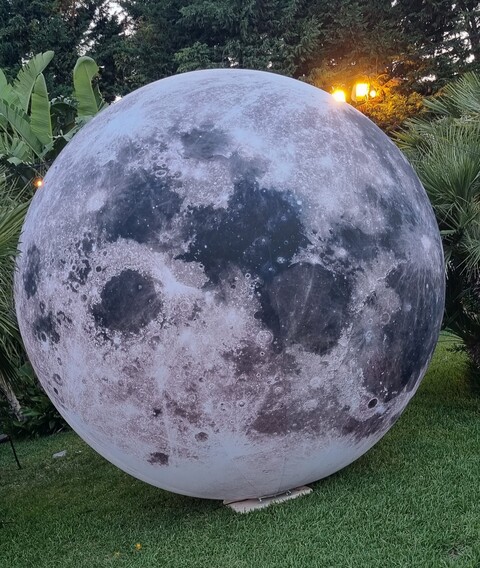 LUNA TRIDIMENSIONALE 3 MT Luminarie Matrimonio