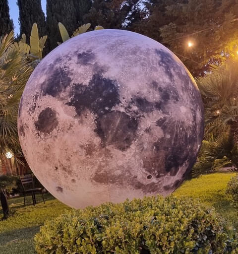 LUNA TRIDIMENSIONALE 3 MT Luminarie Matrimonio