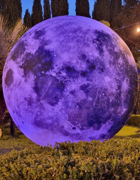 LUNA TRIDIMENSIONALE 3 MT Luminarie Matrimonio