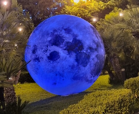 LUNA TRIDIMENSIONALE 3 MT Luminarie Matrimonio