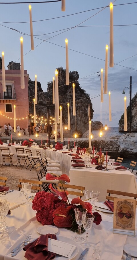 CANDELE PENDENTI Matrimonio - CANDLE LIGHT Wedding Luminarie Matrimonio