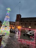 ALBERO CON PANNELLI LUMINARIE 15Mt Luminarie Natalizie per Piazze