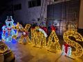 SCRITTA XMAS 2D PAVIMENTO Luminarie Natalizie per Piazze