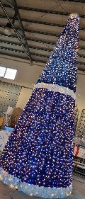 ALBERO BLU 3D 7 mt Luminarie Natalizie per Piazze