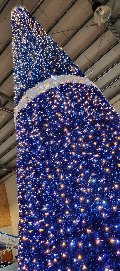 ALBERO BLU 3D 7 mt Luminarie Natalizie per Piazze