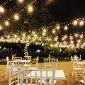 CIELO STELLATO CON LAMPADE VINTAGE Luminarie Natalizie per Strade