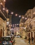 CIELO STELLATO CON LAMPADE VINTAGE Luminarie Natalizie per Strade