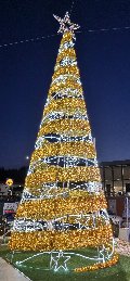 ALBERO CON GIRO STELLARE 12Mt Luminarie Natalizie per Piazze