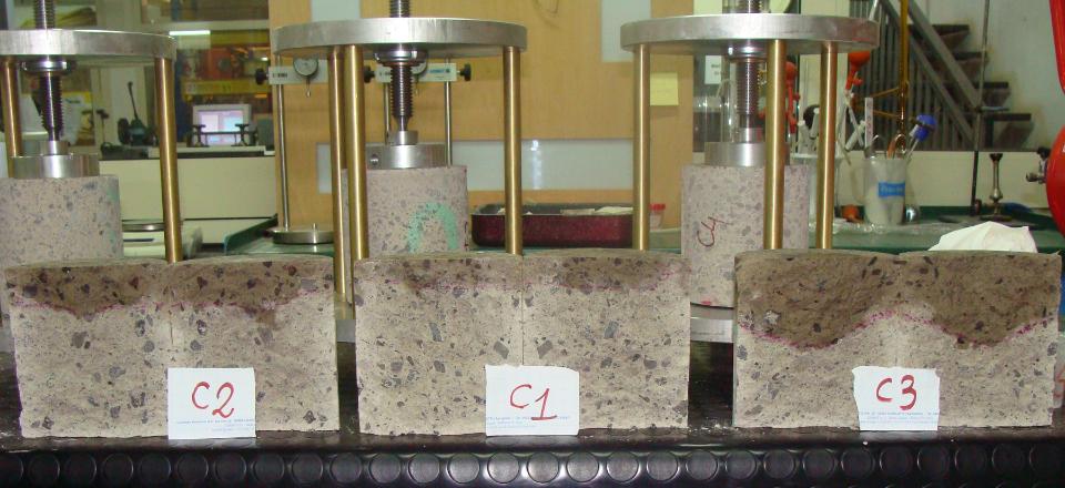 Prove speciali su calcestruzzo indurito