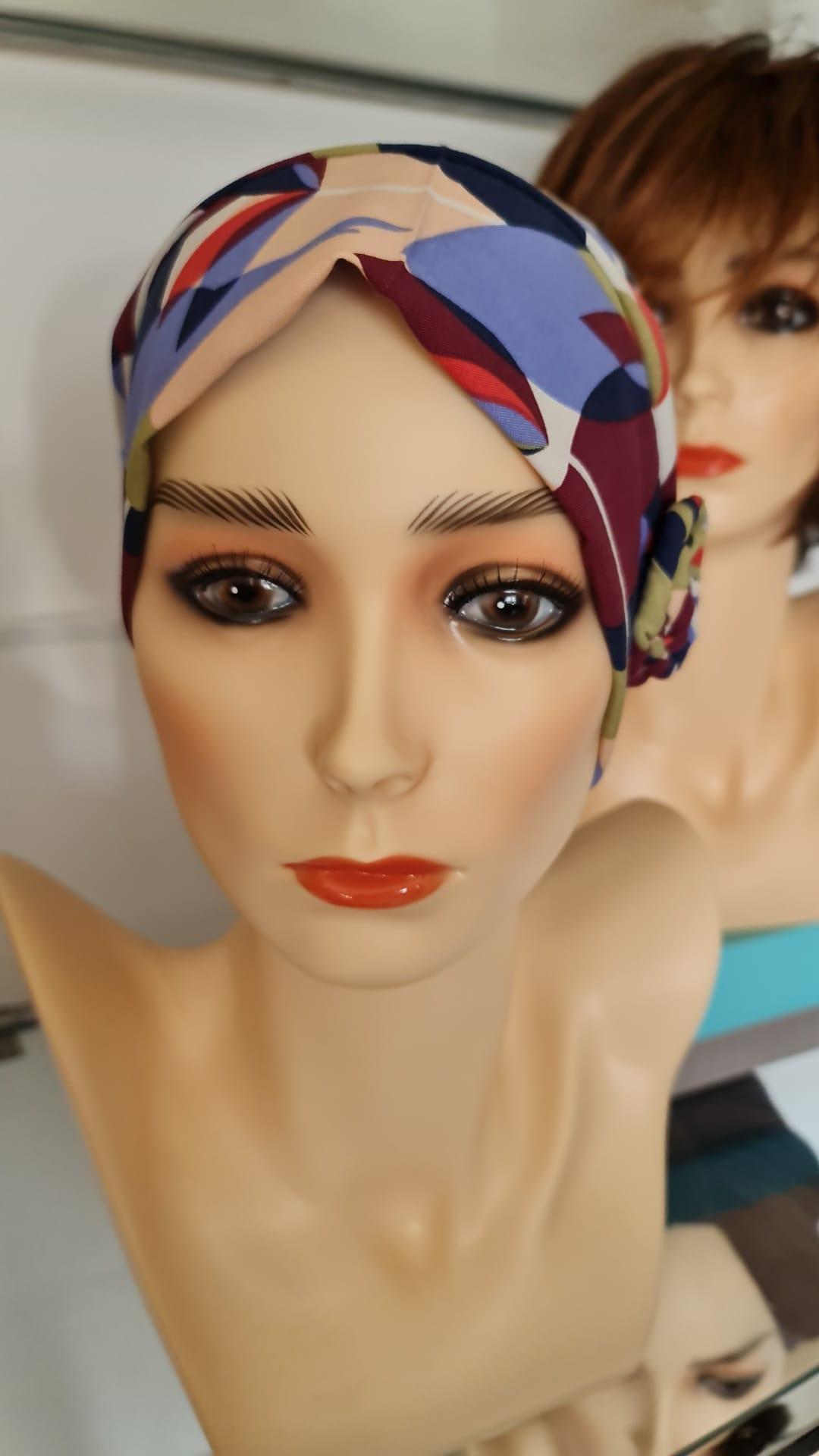 Donna turbante cappello per capelli in tessuto di bambù a fantasia personalizzabile su misura