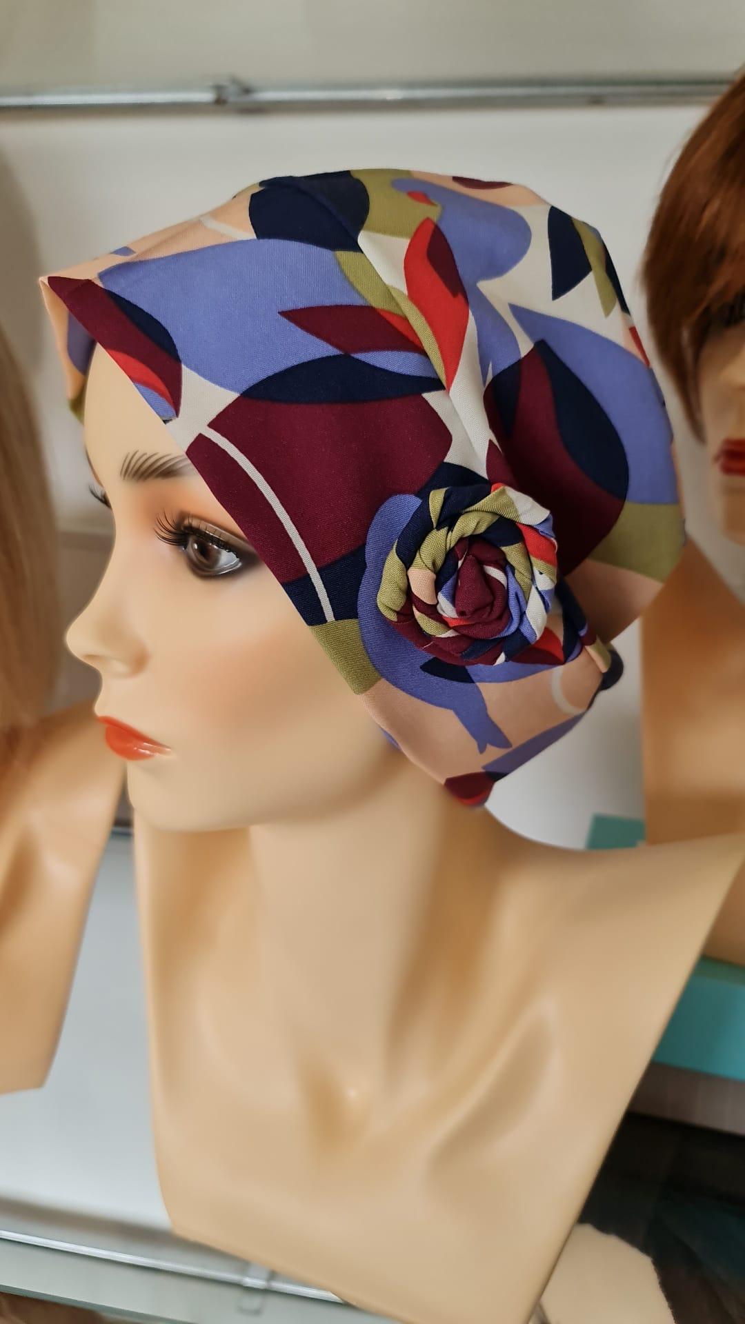 Donna turbante cappello per capelli in tessuto di bambù a fantasia personalizzabile su misura