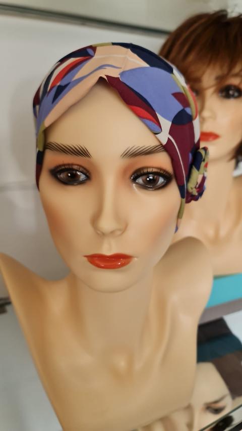 Donna turbante cappello per capelli in tessuto di bambù a fantasia personalizzabile su misura