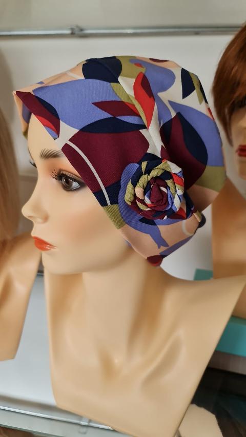 Donna turbante cappello per capelli in tessuto di bambù a fantasia personalizzabile su misura