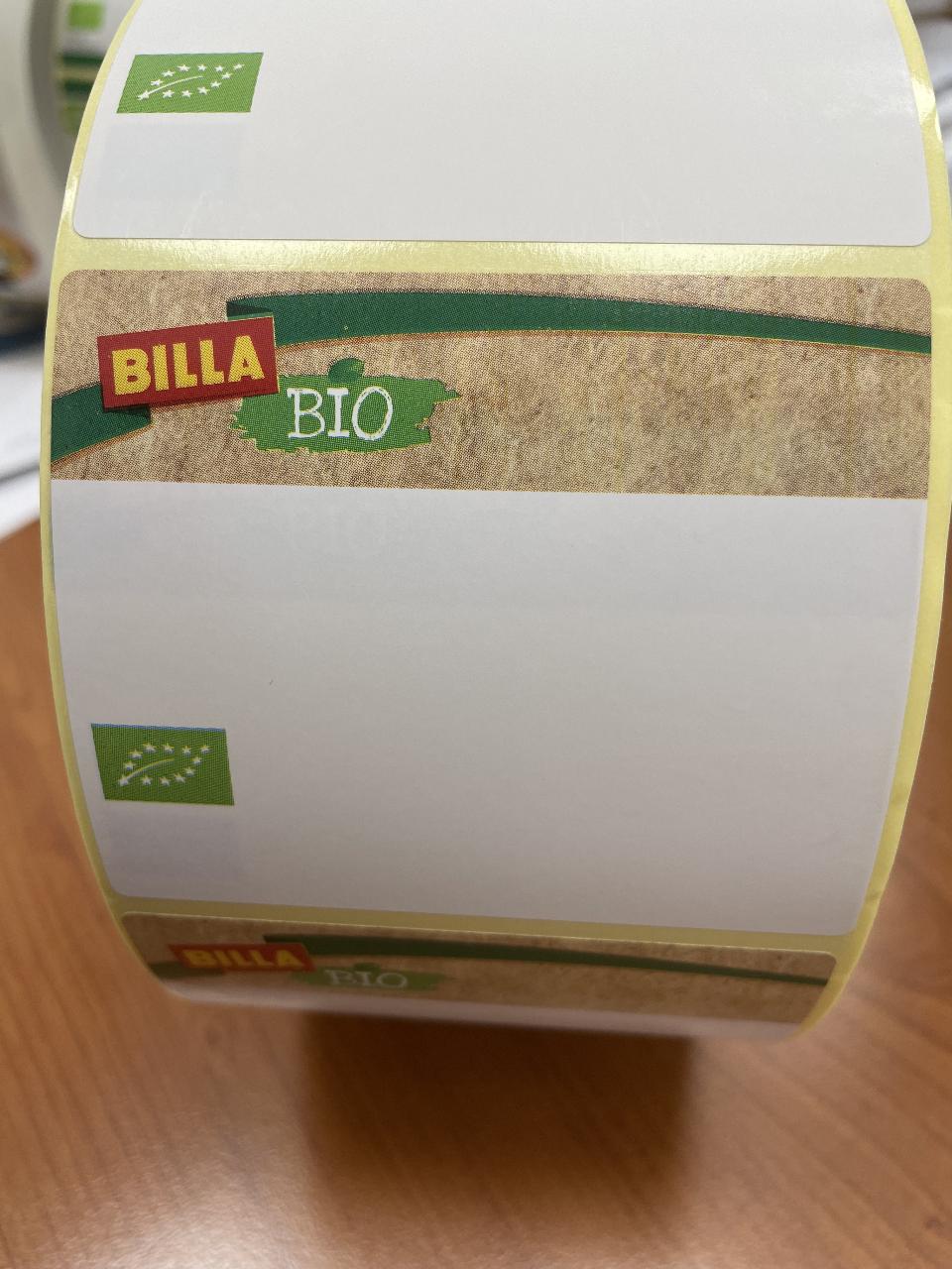 ETICHETTE TERMICHE  80 X 68 MM BILLA BIO ANIMA 40/76