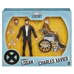 MARVEL LEGENDS X-MEN LOGAN & XAVIER 2 SET AF HASBRO  ACTION FIGURE