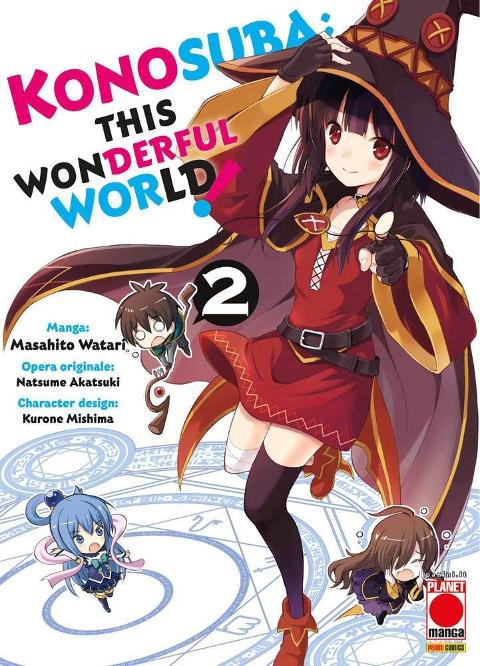 KONOSUBA - THIS WONDERFUL WORLD 02 PLANETMANGA SHONEN WATARI, AKATSUKI & MISHIMA