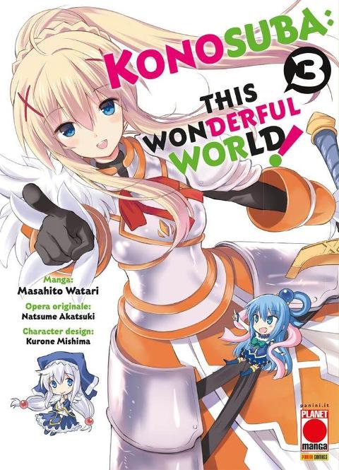 KONOSUBA - THIS WONDERFUL WORLD 03 PLANETMANGA SHONEN WATARI, AKATSUKI & MISHIMA