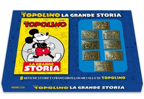 TOPOLINO LA GRANDE STORIA BOX SET FRANCOBOLLI METALLICI DISNEY FUMTTO AA.VV.