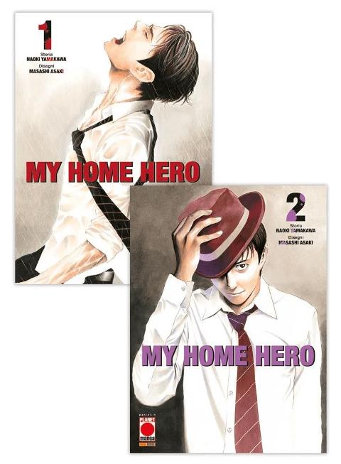 MY HOME HERO BUNDLE CON COVER WRAPAROUN PLANETMANGA SEINEN MASASHI ASAKI & NAOKI YAMAKAWA