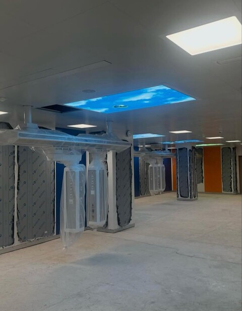 Nuovo reparto di terapia intensiva.