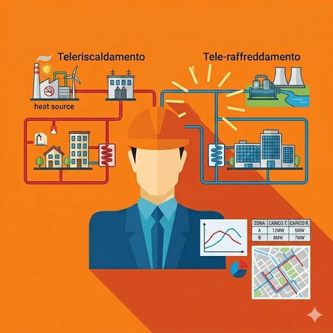 Progettazione impianti di tele-riscaldamento e di tele-raffreddamento