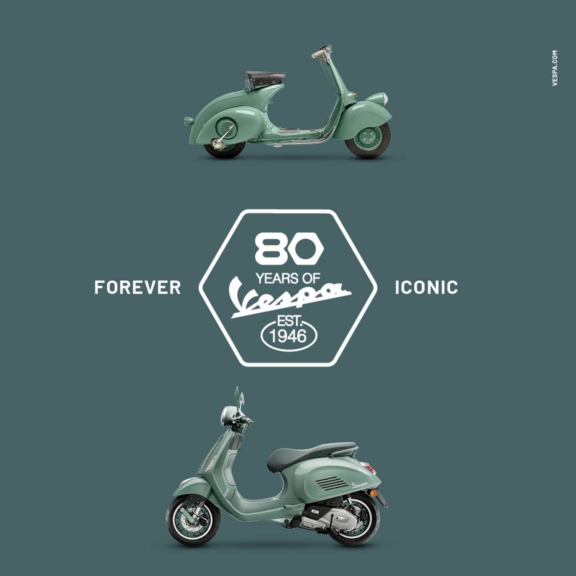 Vespa celebra 80 anni di libertà