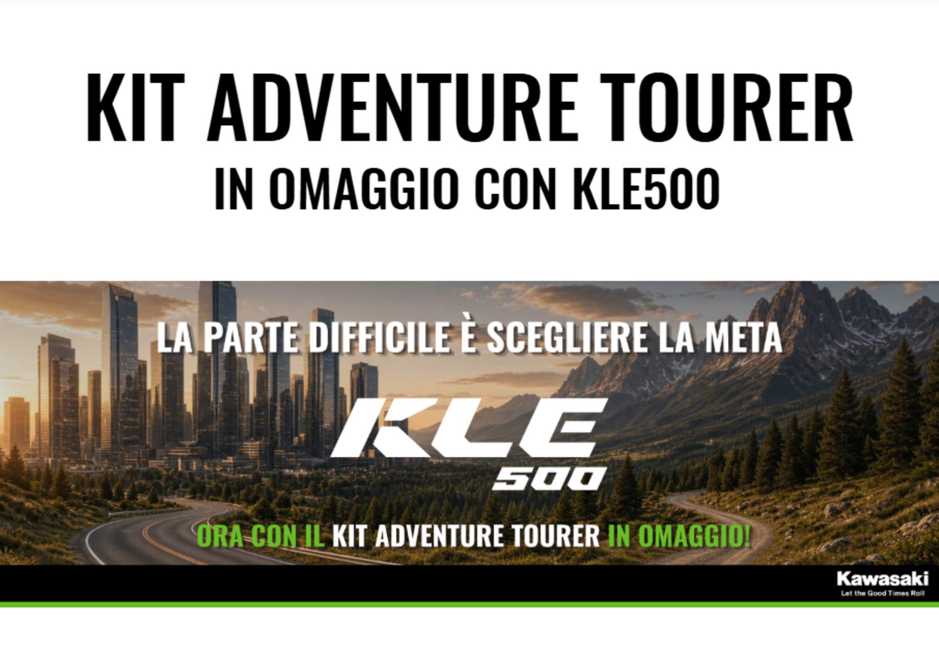 KIT ADVENTURE TOURER IN OMAGGIO CON KLE500