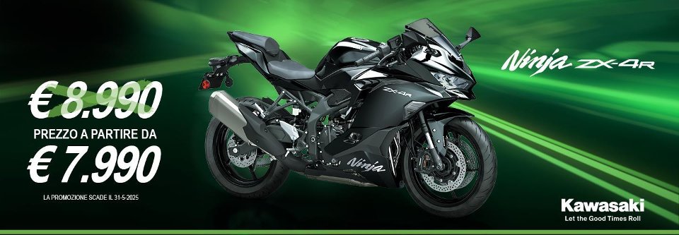 NINJA ZX-4R TUA A PARTIRE DA €7990