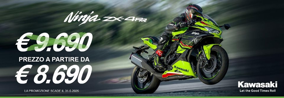 Ninja ZX-4RR: tua a partire da € 8.690