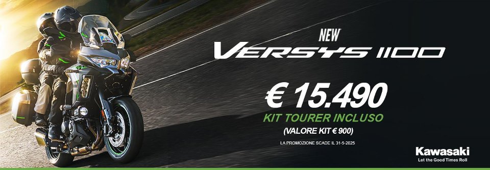 Versys 1100 con Kit Tourer in omaggio