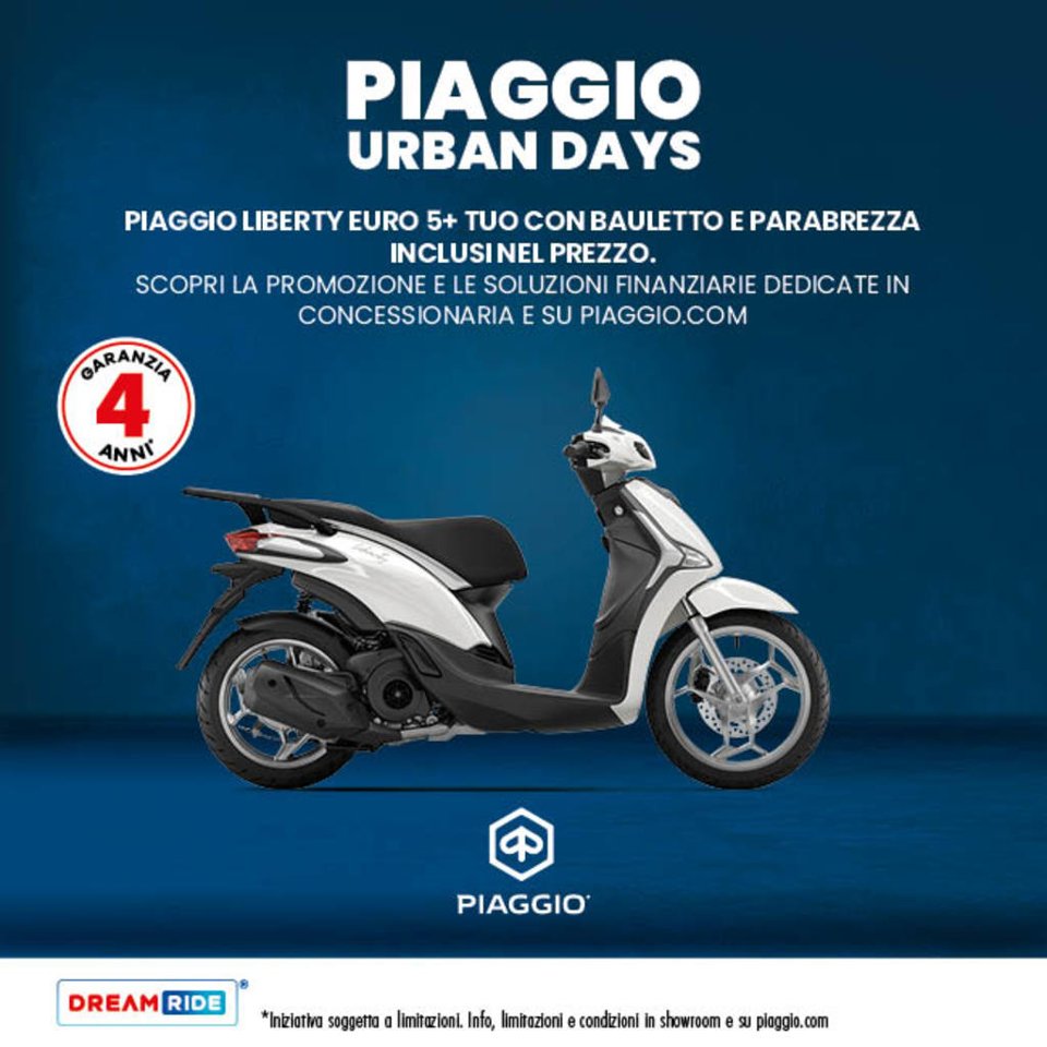 PIAGGIO LIBERTY EURO 5+ 125/150cc TUO CON BAULETTO E PARABREZZA INCLUSI, ANTICIPO ZERO E TASSO ZERO