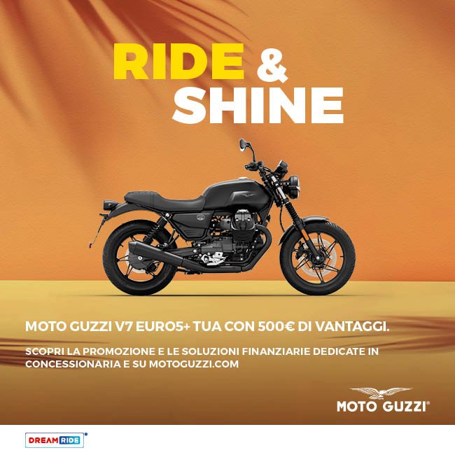 V7 TUA CON 500€ DI VANTAGGI E CON DREAMRIDE GOLD E’ TUA A PARTIRE DA 4.600€ (TAN 0,00%, TAEG 4,90%)