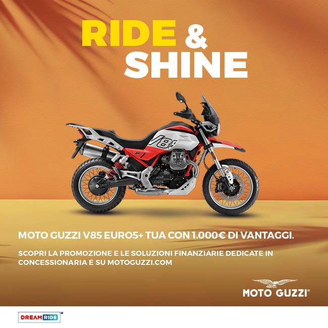 V85 E’ TUA CON 1.000€ DI VANTAGGI E CON DREAMRIDE GOLD E’ TUA A PARTIRE DA 6.250€ (TAN 0,00%, TAEG 3