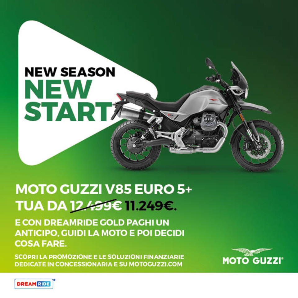 V85 E’ TUA DA 11.249€ E CON DREAMRIDE GOLD PAGHI UN ANTICIPO, GUIDI LA MOTO E POI DECIDI COSA FARE.