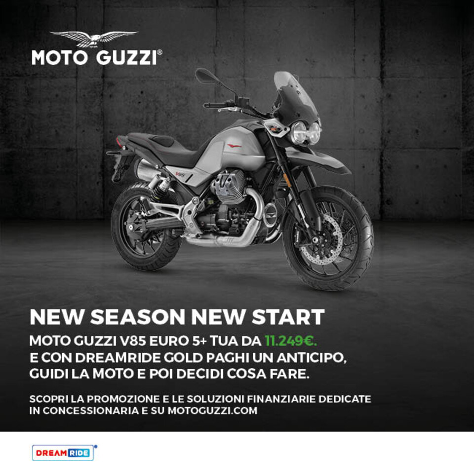V85 E’ TUA DA 11.249€ E CON DREAMRIDE GOLD PAGHI UN ANTICIPO, GUIDI LA MOTO E POI DECIDI COSA FARE.