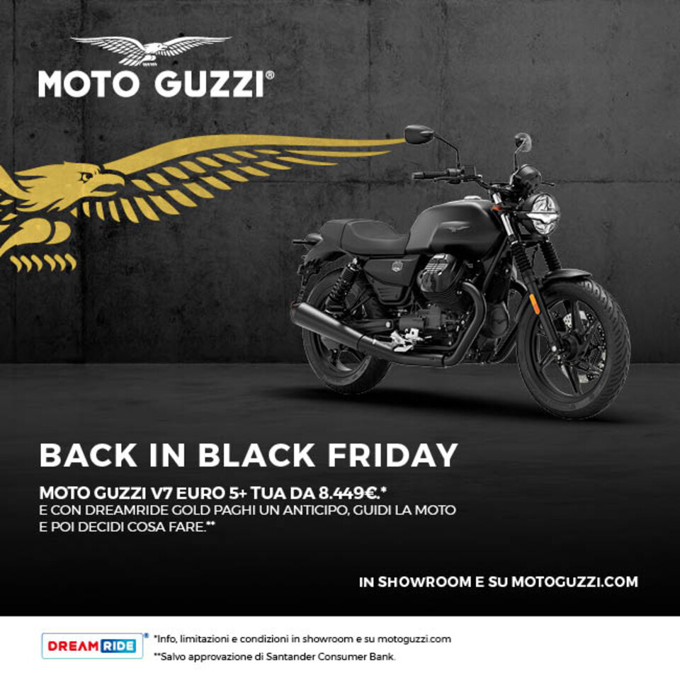 V7 TUA DA 8.449€ E CON DREAMRIDE GOLD PAGHI UN ANTICIPO, GUIDI LA MOTO E POI DECIDI COSA FARE.