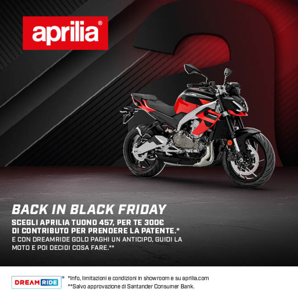 APRILIA TUONO 457 TUA CON 300€ DI CONTRIBUTO PATENTE E DREAMRIDE GOLD E' TUA DA 3.300€