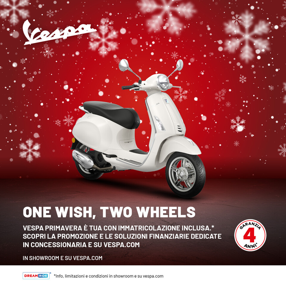 Vespa Primavera Euro 5+ tua chiavi in mano con rate da 89€ al mese