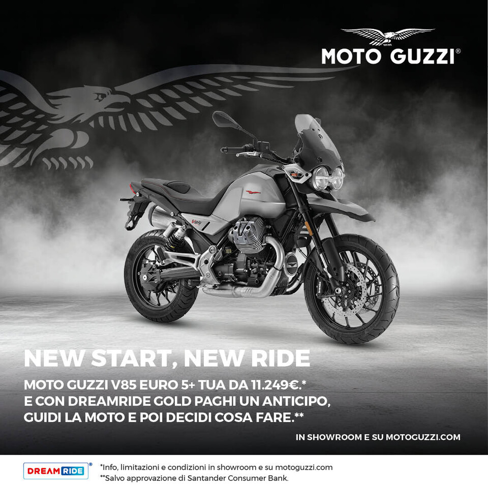 V85 E’ TUA DA 11.249€ E CON DREAMRIDE PAGHI UN ANTICIPO, GUIDI LA MOTO E POI DECIDI COSA FARE.