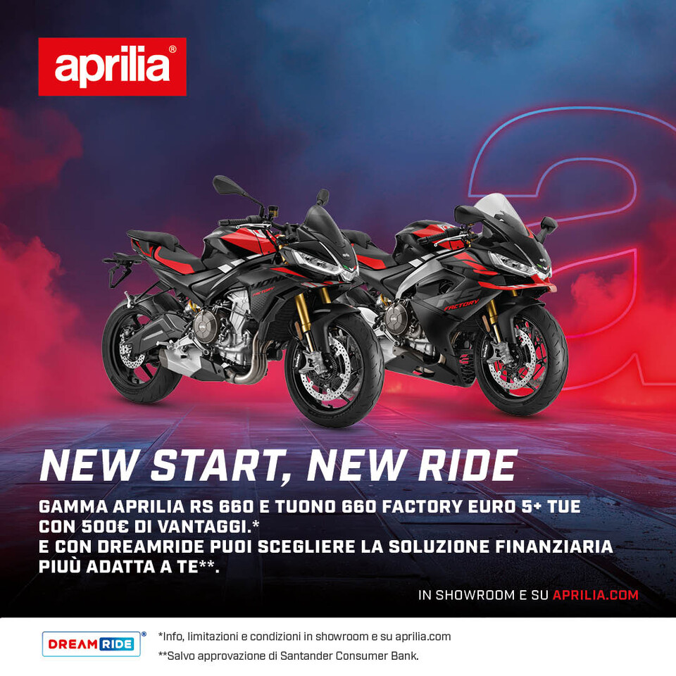 APRILIA RS 660 TUA CON 500€ DI VANTAGGI E CON DREAMRIDE GOLD E’ TUA A PARTIRE DA 5.900€