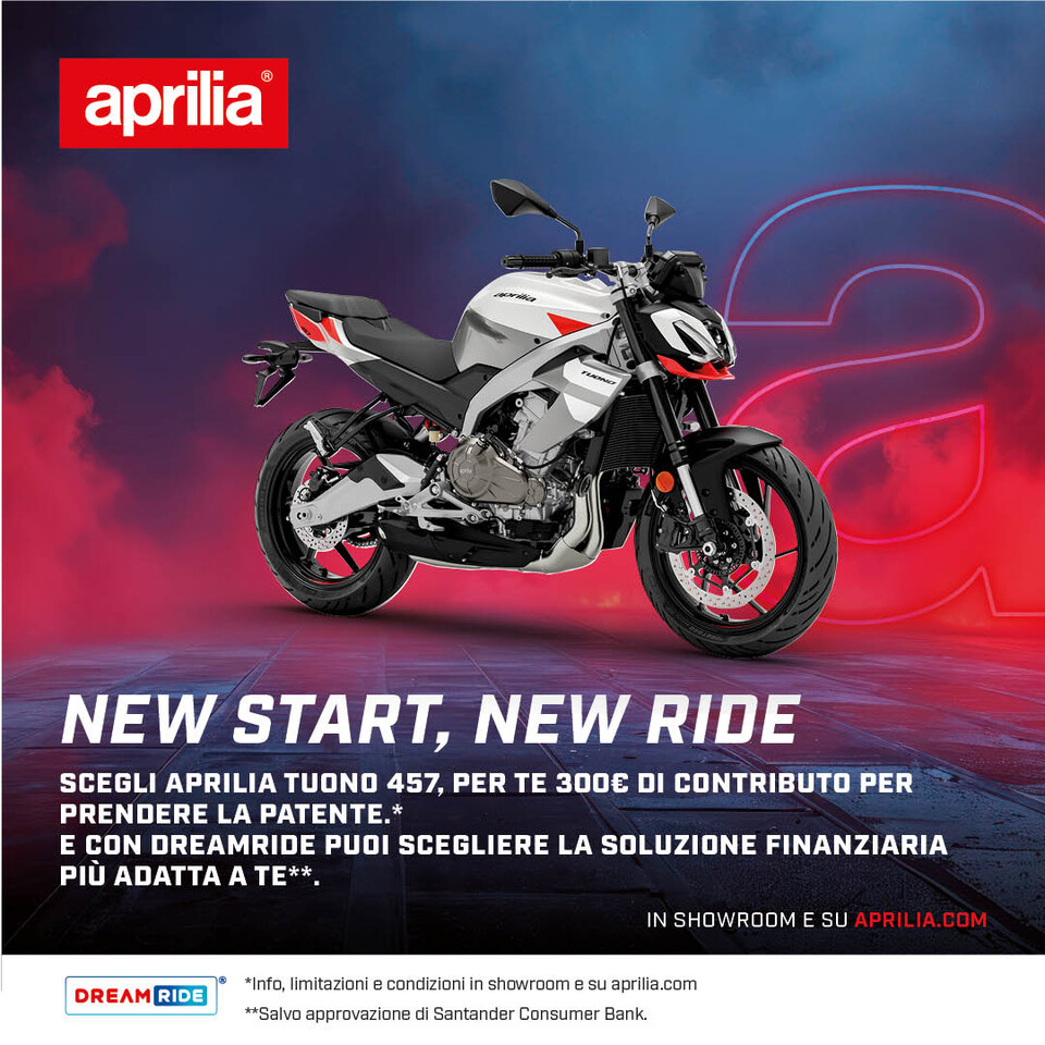 APRILIA TUONO 457 TUA CON 300€ DI CONTRIBUTO PATENTE