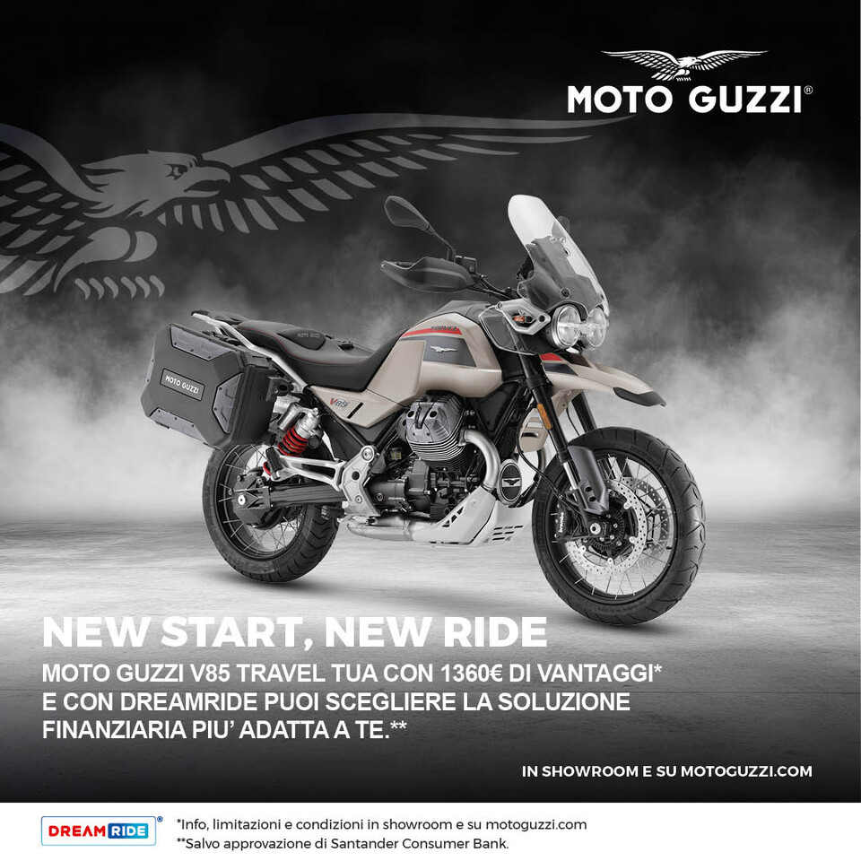 MOTO GUZZI V85 TRAVEL E' TUA CON 1.360€ DI VANTAGGI