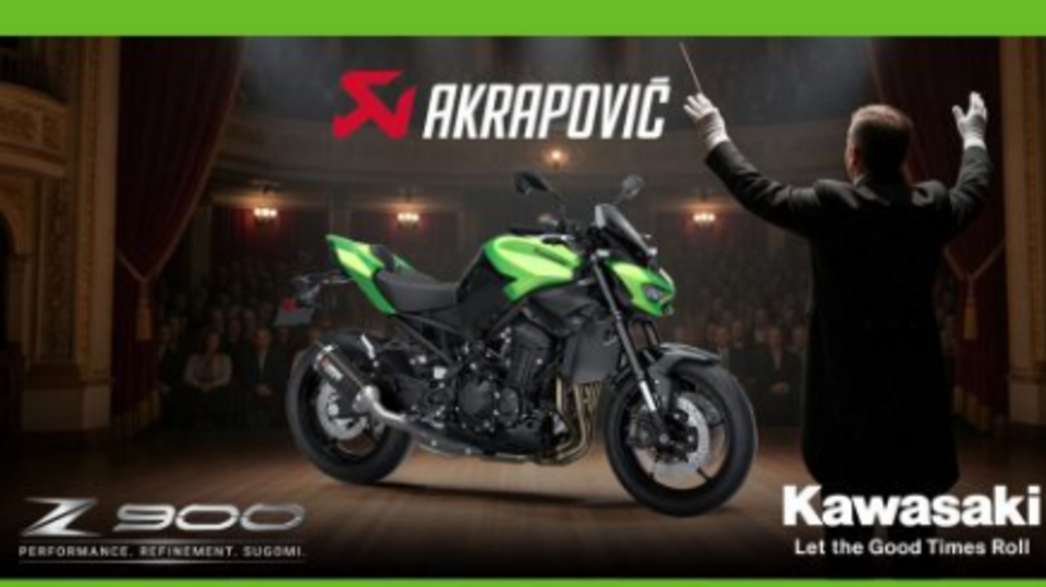 IL SILENZIO È FINITO: l'Akrapovič è di serie su Z900 MY26