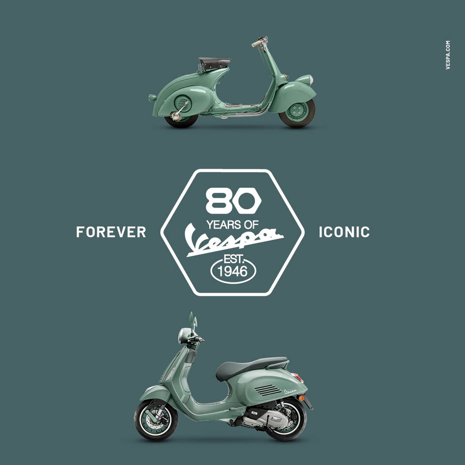 Vespa celebra 80 anni di libertà