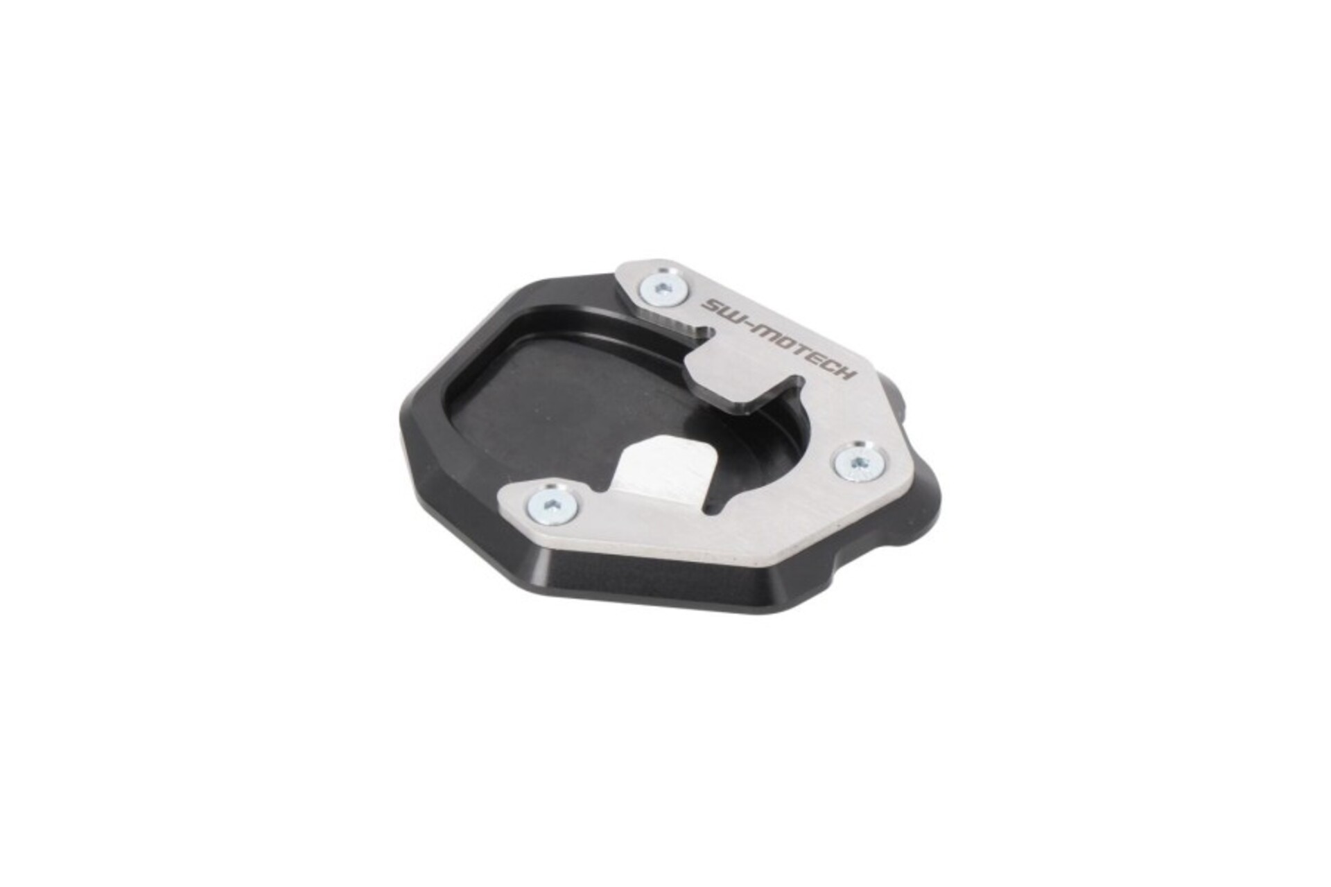 BASE MAGGIORATA PER CAVALLETTO LATERALE-NERO/ARGENTO. KTM 1290 SUPER DUKE GT (22-). SW-MOTECH