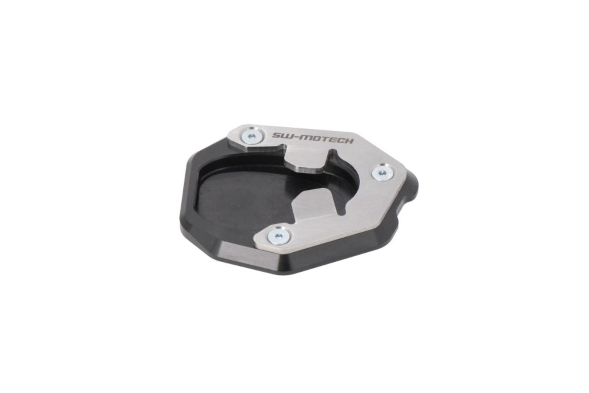 BASE MAGGIORATA PER CAVALLETTO LATERALE-NERO/ARGENTO. KTM 1290 SUPER DUKE GT (22-). SW-MOTECH