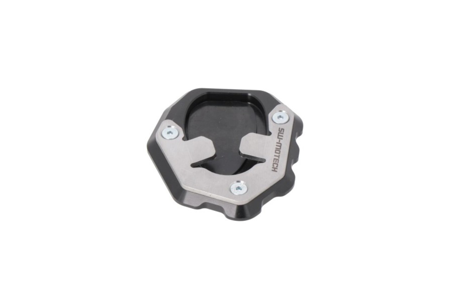 BASE MAGGIORATA PER CAVALLETTO LATERALE-NERO/ARGENTO. KTM 1290 SUPER DUKE GT (22-). SW-MOTECH