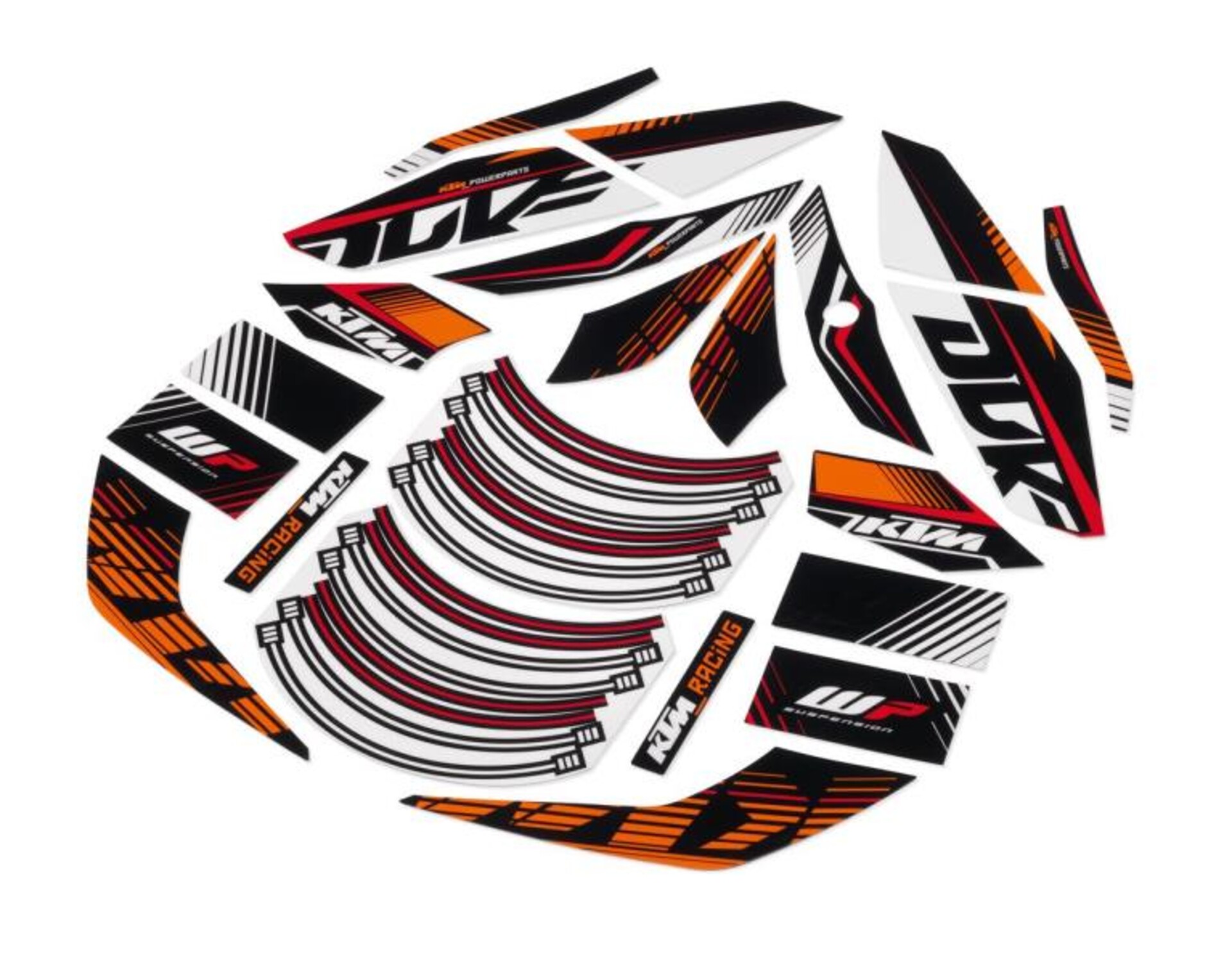 Foglio degli adesivi KTM