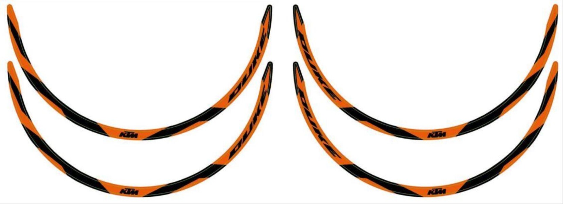 Set di adesivi per anello del cerchio KTM