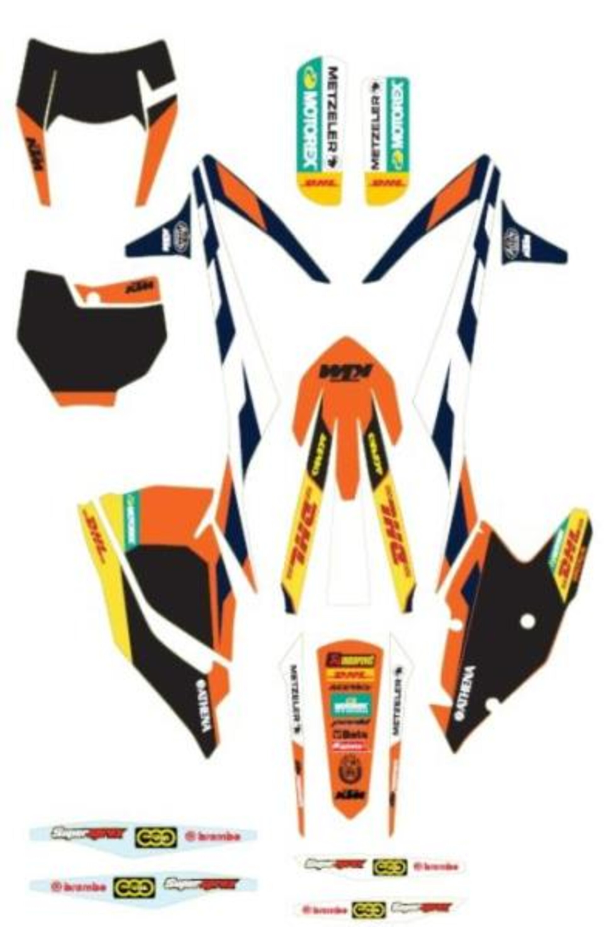 Kit delle grafiche Factory KTM